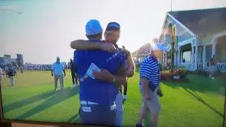 Phil Michelson hugs everybody EXCEPT Kevin Streelman.