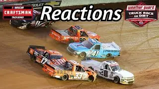 2023 Weather Guard Truck Race On Dirt Reactions NASCAR Craftsman Trucks Series @Bristol