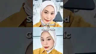 BATTLE LOOK MAKEUP!!🥰 Sun Kissed VS Glossy Chic, product by Emina✨ #gorgeousmakeup  #flawlessface
