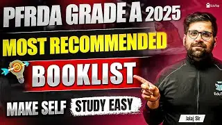 Best Books For PFRDA Grade A 2025 | Booklist For PFRDA Preparation |PFRDA Self Study Phase 1&2 Books