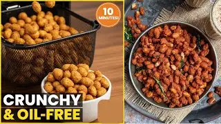Crispy Air Fryer Masala Peanuts | No Fry Spicy Peanut Snack