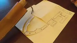 Starting the Brass Embellishments on Viking Knife
