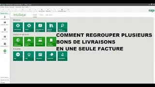COMMENT REGROUPER PLUSIEURS BONS DE LIVRAISONS EN UNE SEULE FACTURE DANS SAGE GESTION COMMERCIALE