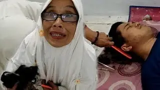 PRANK CUKUR RAMBUT Orang pas lagi tidur-_-Auto Botak