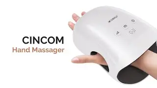 CINCOM Hand Massager - Cordless Hand Massager with Heat and Compression for Arthritis