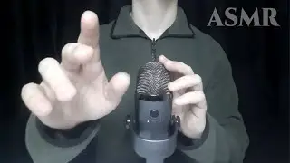 ASMR Relaxing Hand Movements, Face touching, Mic brushing, Breathing, Cuddles, Wet Mouth Sounds