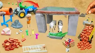 diy mini cemented animal farm house construction science project |cow shed project ‪‪@ZigoCreator