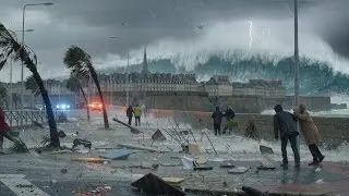 🌪️🌊 France and UK Under Attack! Goretti Storm Unleashes Record Winds, Flooding and Blackouts!