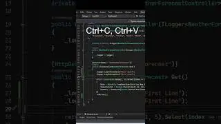 Cara Cepat Duplikasi Code 1 Baris #shorts #dotnet