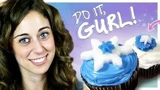 Homemade Snowflake Cupcakes (with DIY Sugar Shapes)! - Do It, Gurl