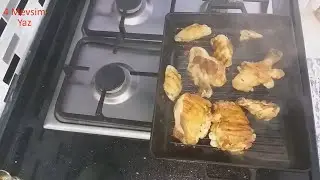 Lava Demir  Döküm Tavada Izgara Tadında Nefis Tavuk😉