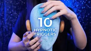 ASMR 10 Hypnotic Triggers Around Your Head and Ears (No Talking)