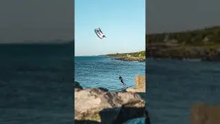 Kitefoiling on a tiny spot // One Shot Kiteboarding #shorts