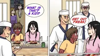 My mom took me to this sushi restaurant for my birthday, but then... [Manga Dub]