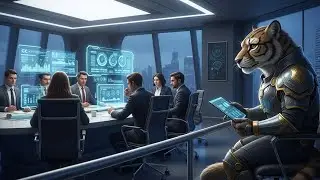 The Billionaire Cub Who Observed a Human Meeting About Power and Greed