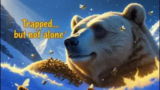 Trapped in Ice: The Snow Bear Who Was Saved by Bees 🐻❄️🐝