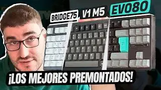 &iquest;Cual es el MEJOR teclado premontado de 2025? - Comparativa Bridge75 vs Evo80 vs Monsgeek M1 V5