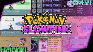 New Completed Pokemon Game With New Starters, Reusable TMs, Exp Share, Fairy Type & More! [GBA]