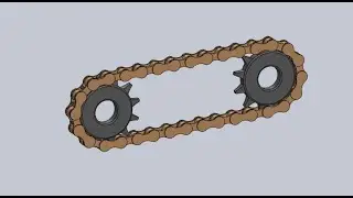Assemblage Pignon et chaine sur SolidWorks