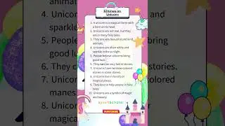 10 Lines Essay on Unicorn in English | Few lines about Unicorn