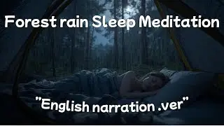 【Sleep BGM】Forest Rain Sounds + Guided Sleep Narration | Deep Rest for 1 Hour | Yumegokochi
