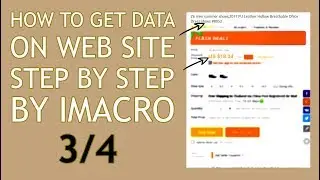 Extracting data from a website using iMacros 3/4
