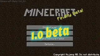 MINECRAFT 1.0 beta. First version of minecraft/(Back to the past)