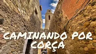 4k CAMINANDO por COR&Ccedil;&Agrave;. WALKING COR&Ccedil;&Agrave;, medieval town