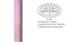 40-190  Custom Ornamental Iron Works
