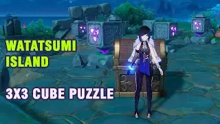 Watatsumi Island 3x3 Cube Puzzle World Quests and Puzzles【Genshin Impact】