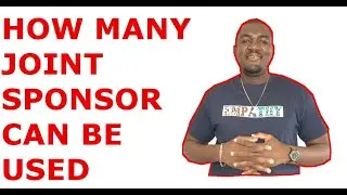 HOW MANY JOINT SPONSOR CAN YOU USE