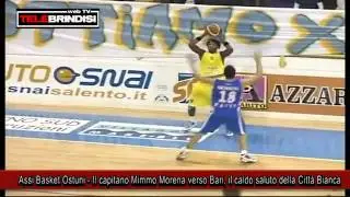 Assi Basket Ostuni - Il capitano Mimmo Morena verso Bari, il caldo saluto della Citt&agrave; Bianca