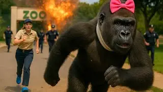 Kim The Gorilla Escapes The Zoo | Part 1