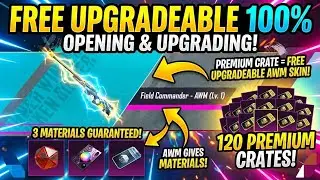 NEW PREMIUM CRATE IS HERE! 😱 120 CRATES OPENING 🔥 FOR UPGRADABLE AWM & MATERIALS!
