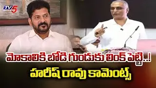 BRS Ex Minister Harish Rao Stunning Comments On CM Revanth Reddy | Power Point Presentation | TV5