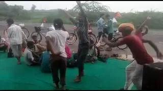 JODHPUR: Ramdevra devotees dancing during devotional journey