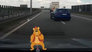 Popisy cyrkowca w AUDI RS6 z Wrocławia
