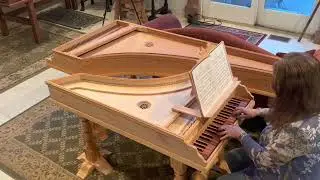 Two Coranto by William Byrd on Octave Harpsichord
