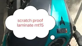 Aj scratch proof laminate karrai apna mt15 ko#mt15 #sundayvlog #bikers #bikelovers #asansolrajavlog