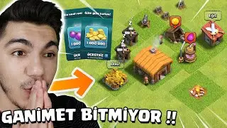 BEDAVA ÖDÜLLERLE SIFIRDAN BAŞLADIM !! (Ganimet Bitmiyor !!) - Clash Of Clans