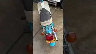 1981 Honda c70 Passport scooter start video.