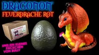 Bullyland &reg; P&auml;ckchen & Dragonon Feuerdrache rot !!! Neuheit 2021 !!! Unboxing & Review