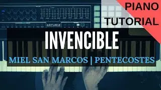 Invencible | Miel San Marcos | Piano Tutorial [version Jorge Privado]