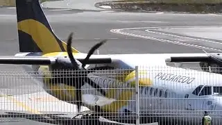 POUSO E DECOLAGEM DO ATR 72-500 - PP-PTQ - PASSAREDO LINHAS AEREAS