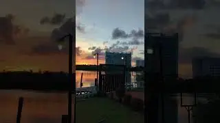 A shot of the Selina Colive in Cancun at sunset