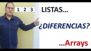 ¿QUÉ es una LISTA y que es un ARRAY (vector)  en programación? [PYTHON]
