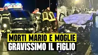 INCIDENTE SPAVENTOSO: MORTI MARITO E MOGLIE GRAVISSIMO IL FIGLIO 32ENNE. LO SCHIANTO AD ARDEA