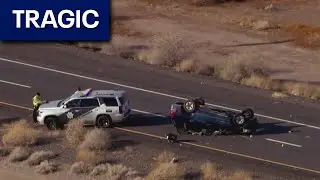 Child dies in rollover crash on I-10 south of Phoenix