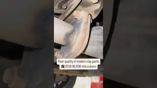 Chasing an exhaust rattle and found this. 2018 Subaru only covered 30,000 miles! #subaru #subarulove