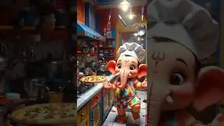 Bal Ganesh tries to make world&rsquo;s biggest pizza, but kitchen goes crazy #pizza #world #ganesha